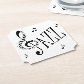 Cool Jazz Kartonnen Onderzetters (Gekanteld)