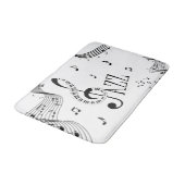 Cool Jazz Music Badmat (Gekanteld)