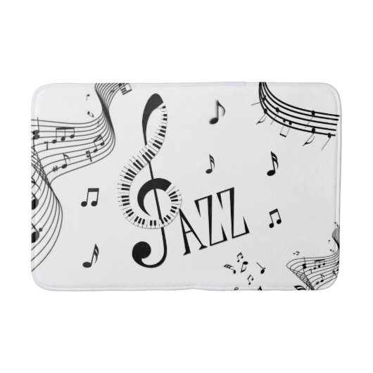 Cool Jazz Music Badmat (Voorkant)