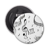 Cool Jazz Music Button Flesopener (Voorkant)