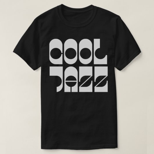 Cool Jazz typografie T-shirt (Design voorkant)