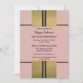 Cool Jazzy Gold Invitation (Devant)