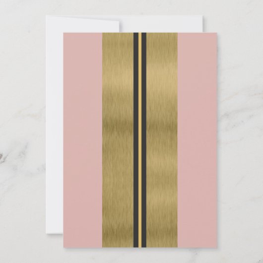 Cool Jazzy Gold Invitation (Dos)