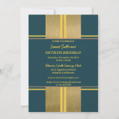 Cool Jazzy Gold uitnodiging (Voorkant)