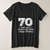 cool jeune 70e anniversaire citation paroles (Design devant)