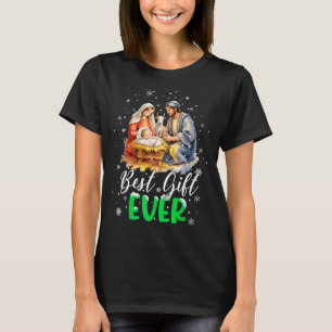 Cool Jezus Kerststal Christelijk Best Ever Chri T-shirt