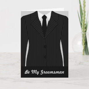 Cool, jij wordt mijn groomman Wenskaart