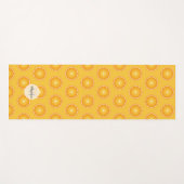 Cool Juicy Oranje plakken patroon Monogram Yogamat (Voorkant (horizontaal))