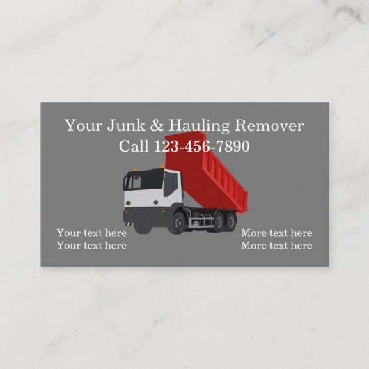 Cool junk trekken en opruimen Visitekaartje (Voorkant)
