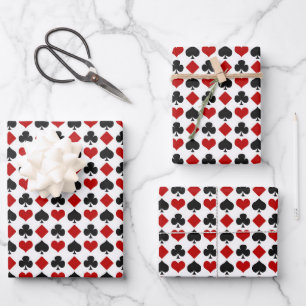 Cool kaart pak patroon casino inpakpapier vel