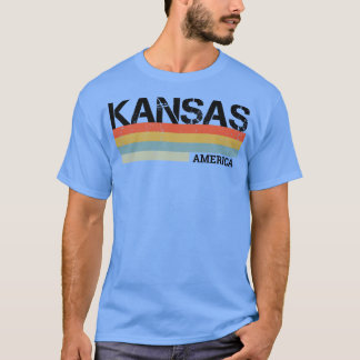 Cool Kansas State Retro strepen T-shirt
