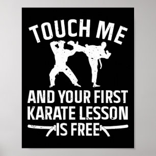 Cool Karate Art voor mannen Karate Black Belt Ma Poster