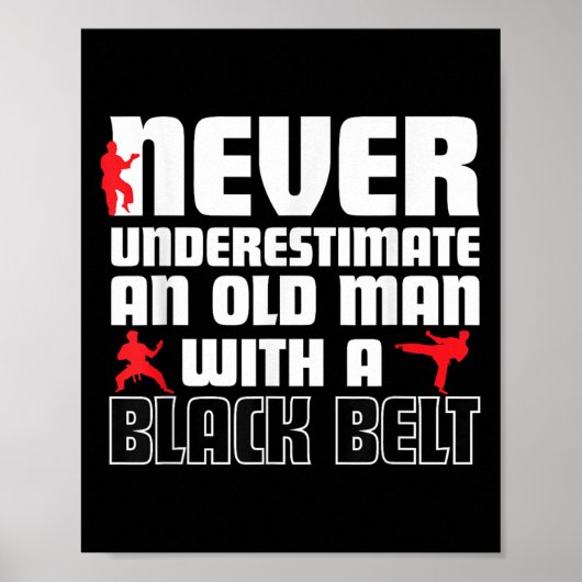 Cool Karate Humor Shirt For Men. Funny Martial Art Poster (Voorkant)