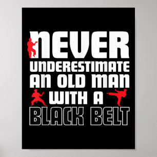 Cool Karate Humor T-shirt Voor Mannen. Grappige Ma Poster