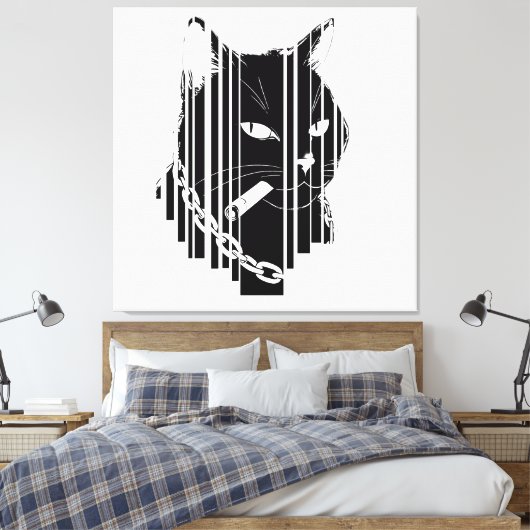 Cool kat grafisch ontwerp Kunstwerk Canvas Afdruk (Insitu (Slaapkamer))