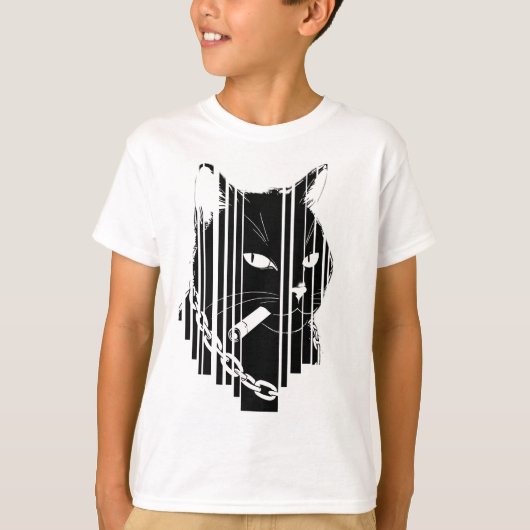 Cool kat grafisch ontwerp Kunstwerk T-shirt (Voorkant)