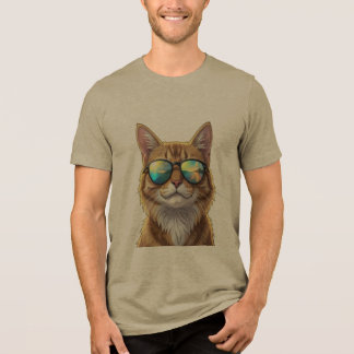 Cool Kat met Zonnebril T-Shirt