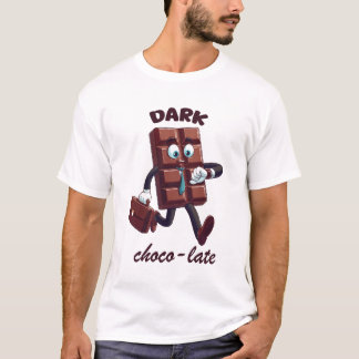 Cool Kawwai Chocolade Grappig Choco Late Design T-shirt