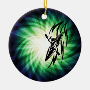 Cool Kayaking Keramisch Ornament