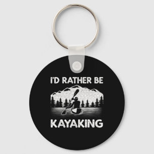 Cool Kayaking Kunst Voor Mannen Vrouwen Kayak Padd Sleutelhanger