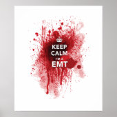 Cool 'Keep Calm I'm an EMT' Funny Poster (Devant)