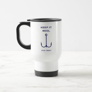 Cool Keep it Reel Vist Funny Vaderdag Reisbeker