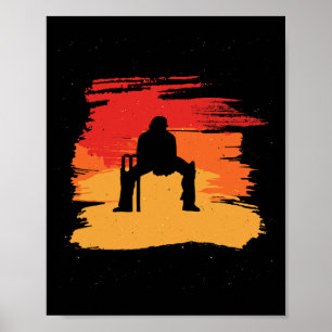 Cool Keeper Speler Voor Cricket Sportys En Poster