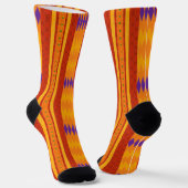Cool Kente Stripe Design Sokken (Gebogen)