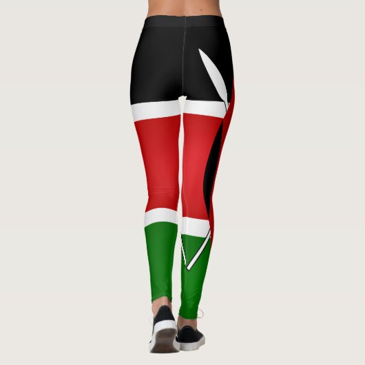 Cool Kenya Flag Mode Leggings (Achterkant)