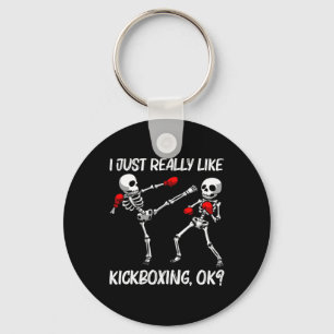 Cool kickboksen ontwerp voor mannen vrouwen kickbo sleutelhanger