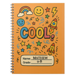 Cool Kids Notitieboek – Persoonlijke Naam & Klas