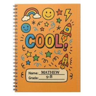 Cool Kids Notitieboek – Persoonlijke Naam & Klas