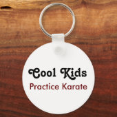 Cool Kids Practice Karate Sleutelhanger (Voorkant)