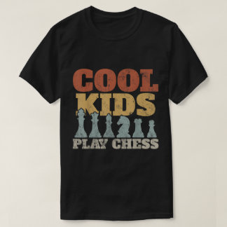 Cool Kids spelen schaakontwerp T-shirt