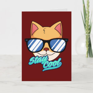 COOL KIND CAT BIRTHDAY KINDER WENSKAARTEN KAART