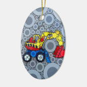 Cool Kinder Construction Truck Excavator Digger Keramisch Ornament (Links)