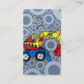 Cool Kinder Construction Truck Excavator Digger Visitekaartje (Achterkant)