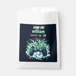 Cool kinder Gaming Level Up 5th Birthday Bedankzakje