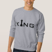 Cool King Typography Chess Player Trui (Voorkant)