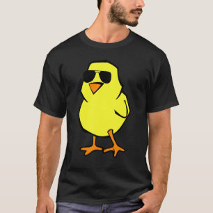 Cool Kip Met Zonnebril Zon Bril Kuiken Som T-shirt
