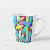 Cool Kite Surfboard Print Kleurrijke Kiteboarding Latte Mok (Rechts)