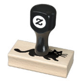 Cool Kitty Cat | Zwarte kat Rubber Stamp Rubberstempel (Stempel)