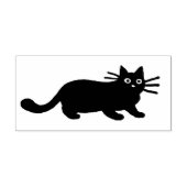 Cool Kitty Cat | Zwarte kat Rubber Stamp Rubberstempel (Afrduk)
