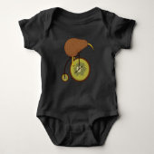 Cool Kiwi Bird on Kiwi Fruit Design Romper (Voorkant)