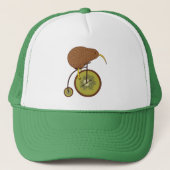 Cool Kiwi Bird on Kiwi Fruit Design Trucker Pet (Voorkant)