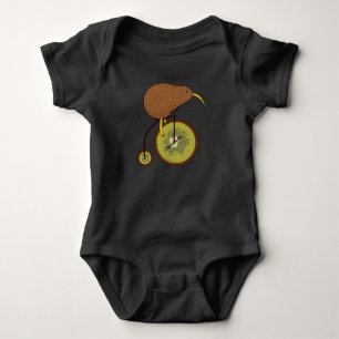 Cool Kiwi Vogel op Kiwi Fruit Ontwerp Romper