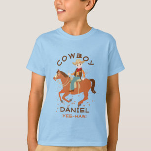Cool kleine cowboy en paard Verjaardagsfeest T-shirt