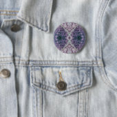 Cool Kleur Abstracte Patroon Button (In situ)