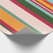 Cool-, kleurrijk- en tekenpatroonpatroon cadeaupapier (Hoek)