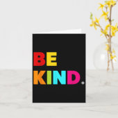 Cool Kleurrijke Be Kind Motivatie quotes Graphic Kaart (Gele Bloem)